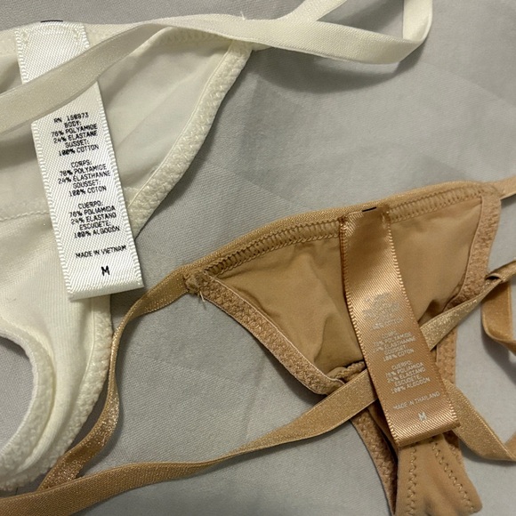 Skims Set of White and Tan String Bikinis, BNWT - Picture 3 of 3